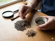 Cleaning loofah seeds and removing debris